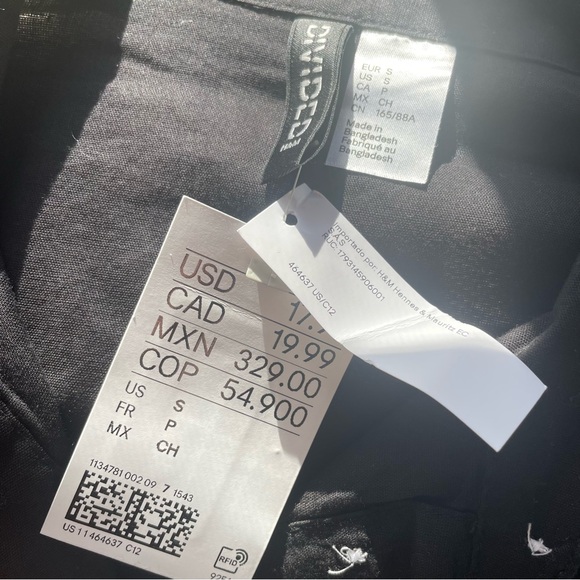 H&M Black Button-Up - Picture 6 of 6